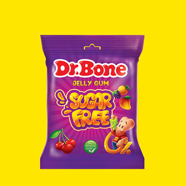 Dr. Bone 100% Sugarfree Jelly Gum with Fruit Flavor
