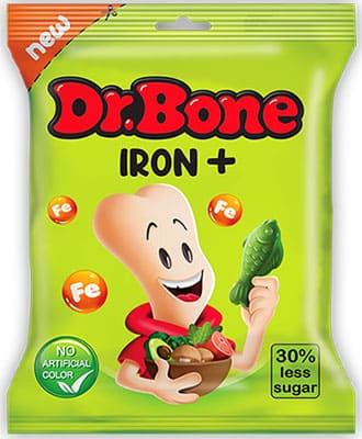 Жевательный мармелад Dr.Bone, обогащенный железом